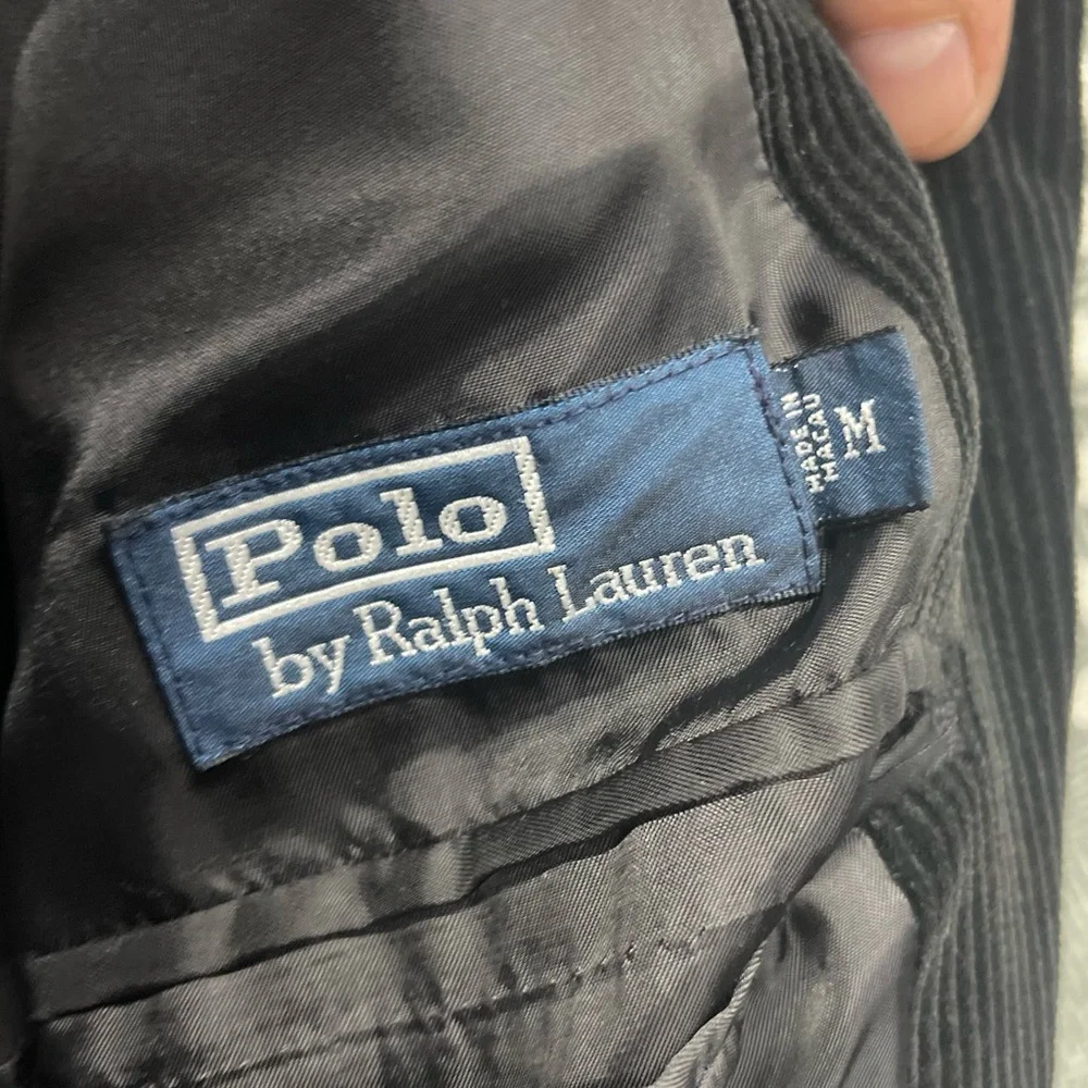 Polo Ralph Lauren Black Corduroy Jacket Size M - Picture 2 of 3